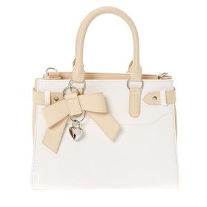 bow heart lock handbag